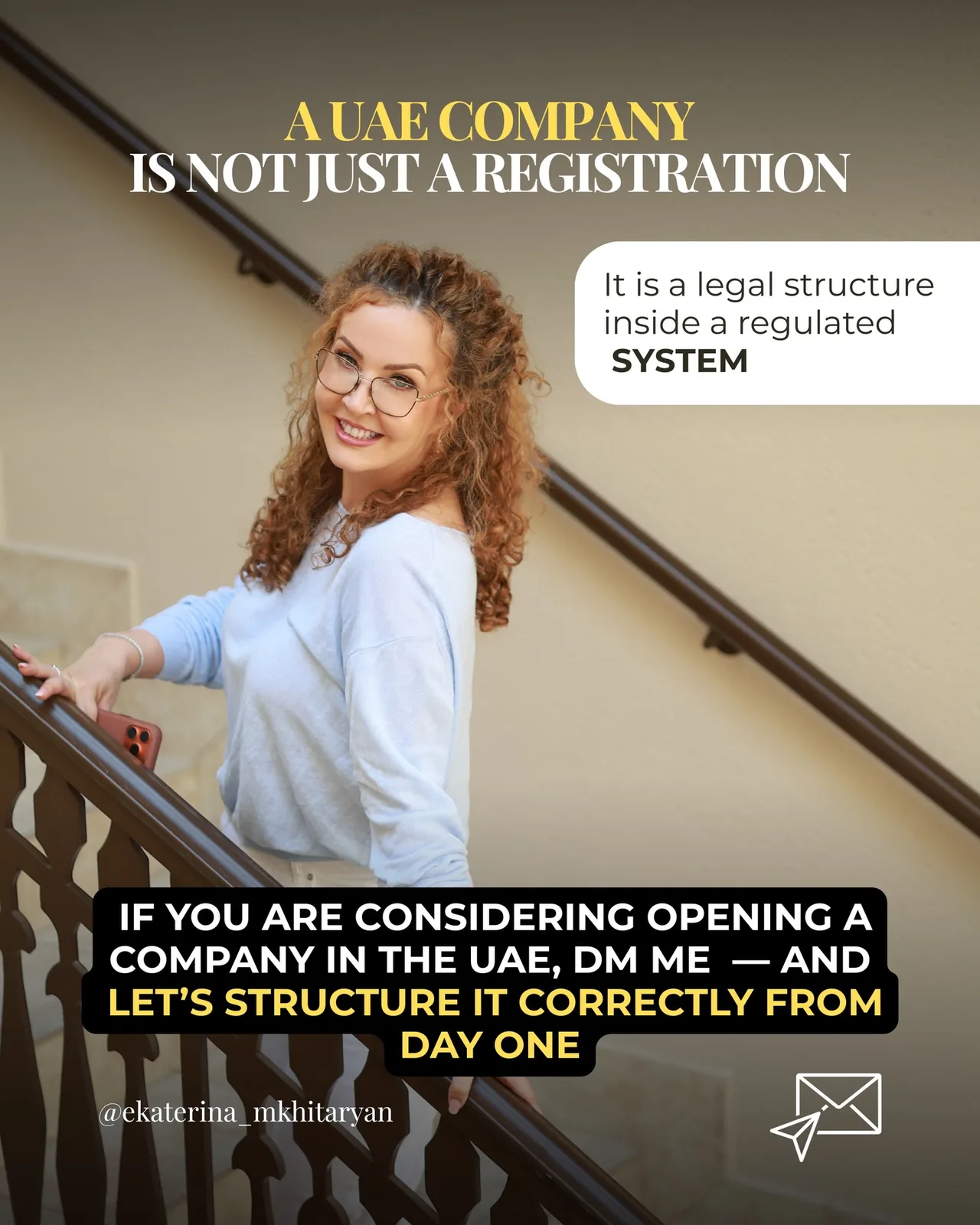 Portrait of a professional promoting correct UAE company structuring and legal setup